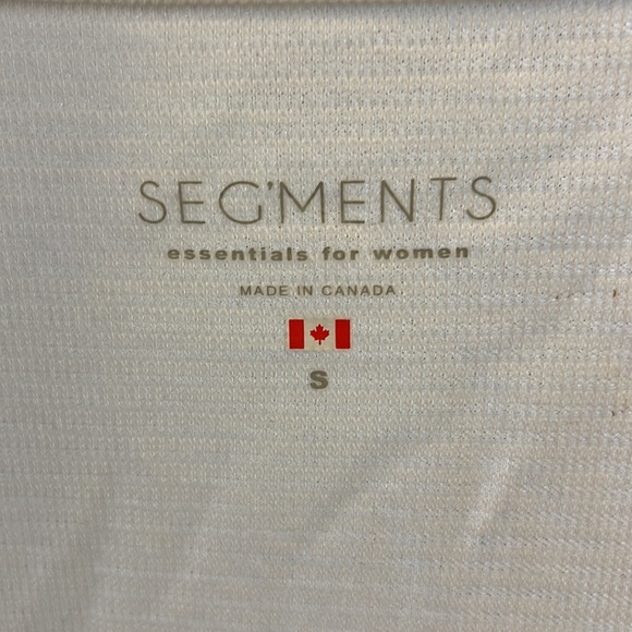 SegMents Women's 3/4 Sleeve V-Neck Shirt Size Small - Picture 5 of 7